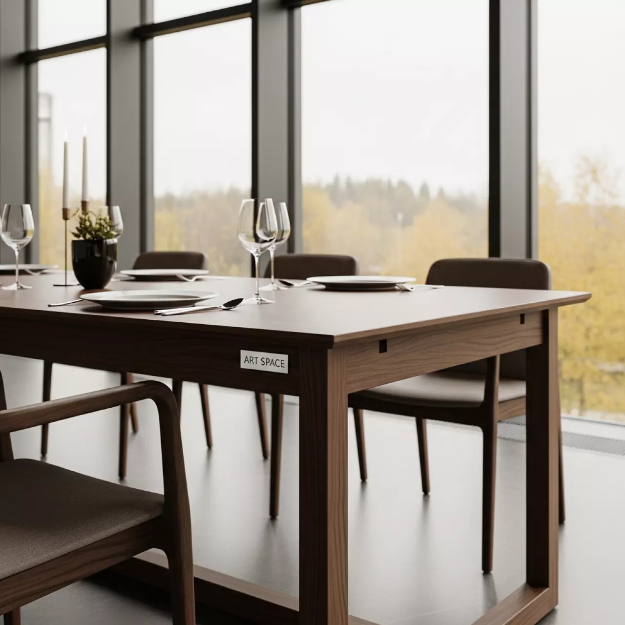 Аренда Обеденный стол Royal Family JULY коричневый в Alpha Sirius — ART SPACE