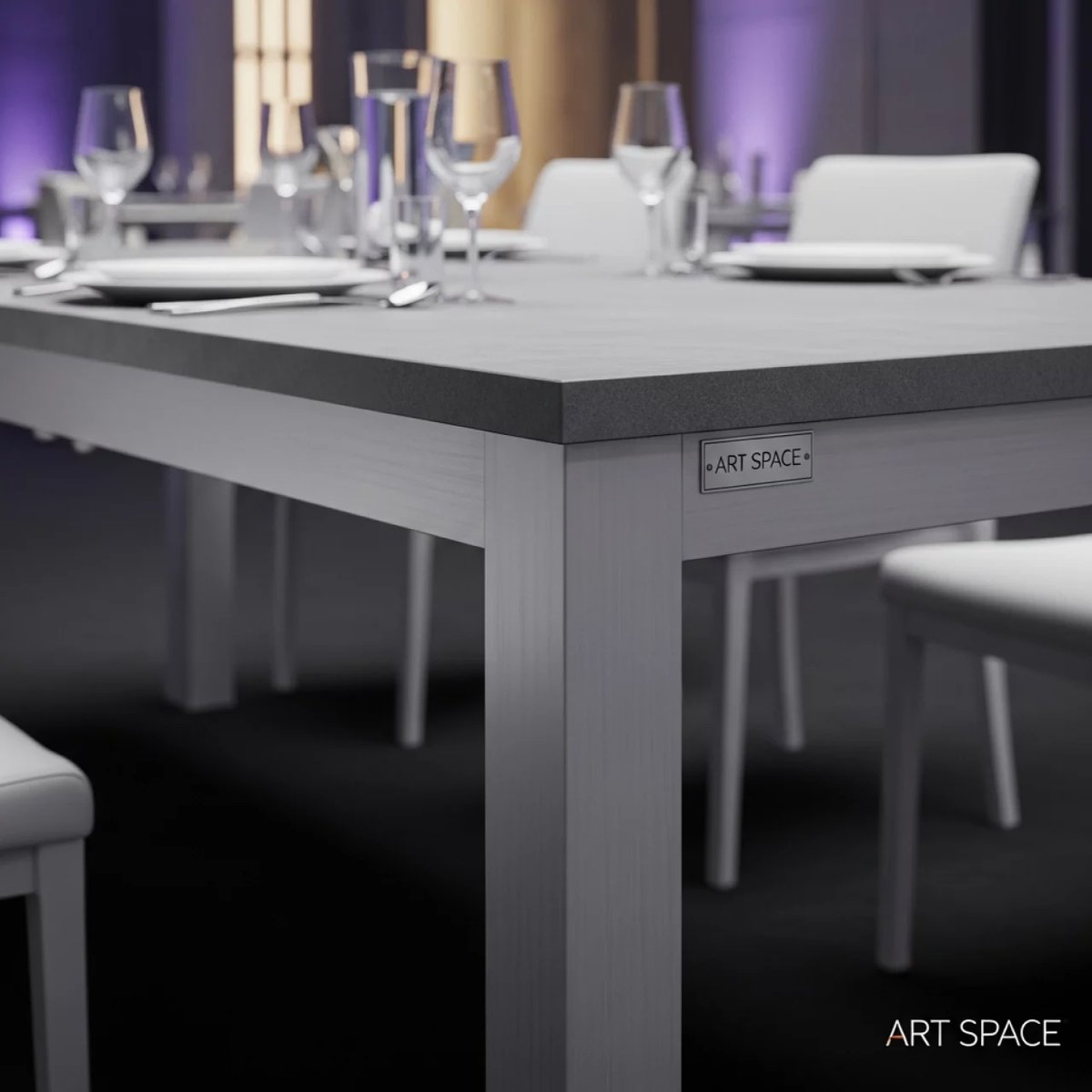 Аренда Обеденный стол Руссо 150х80 см светло серый в Гранд Отель Поляна — ART SPACE