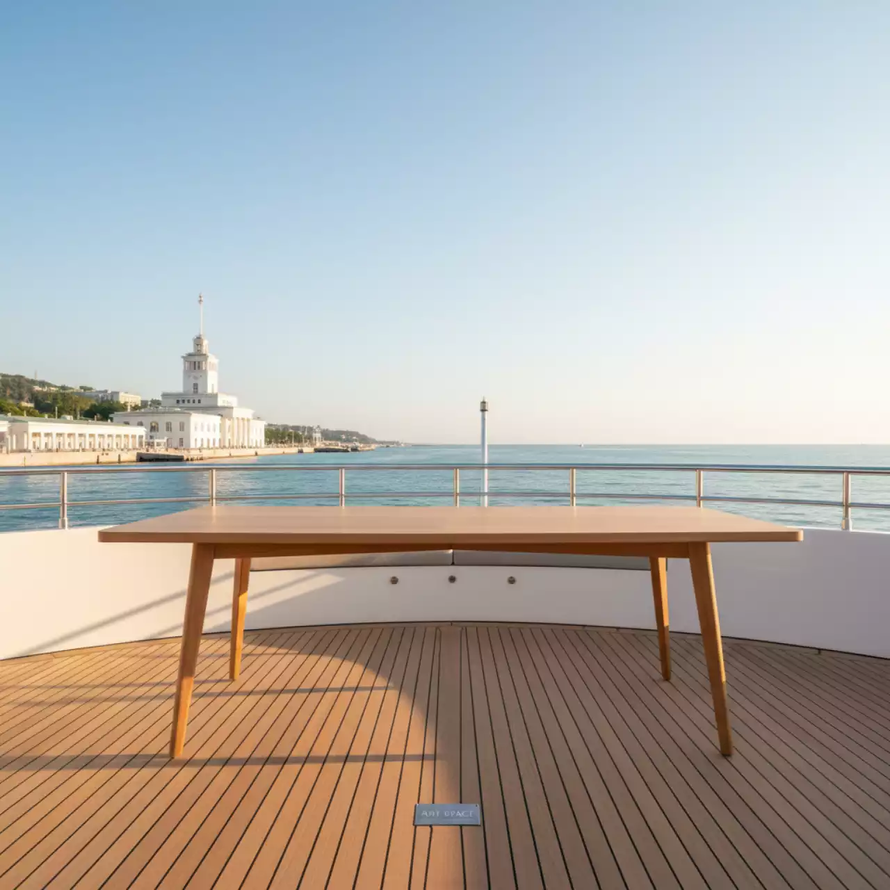 Аренда Обеденный стол TBLL 010014 T1 на VIP теплоходе (Морпорт Сочи) — ART SPACE