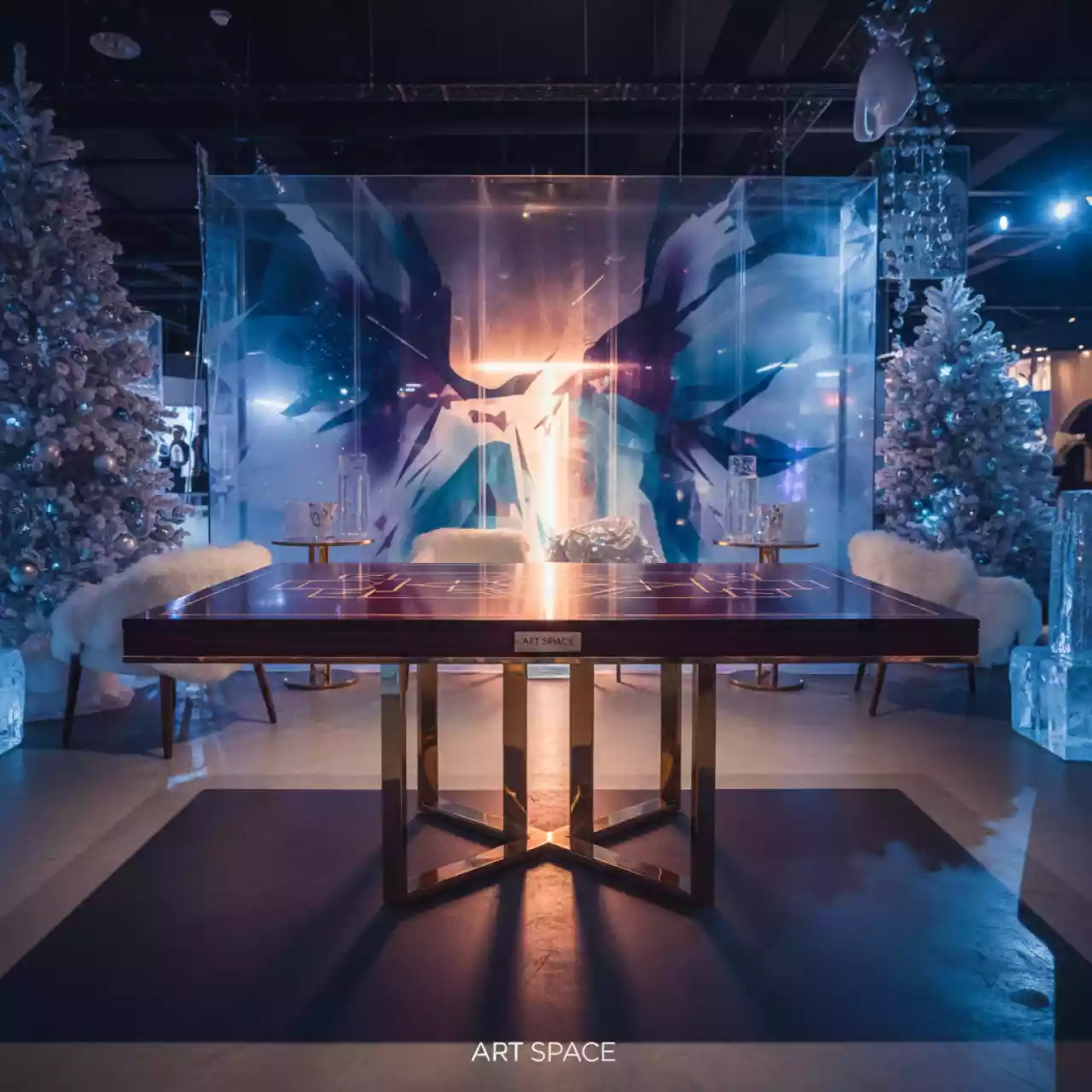 Аренда Обеденный стол TBLL 020022 T1 в ледовом дворце «Роза Хутор» — ART SPACE