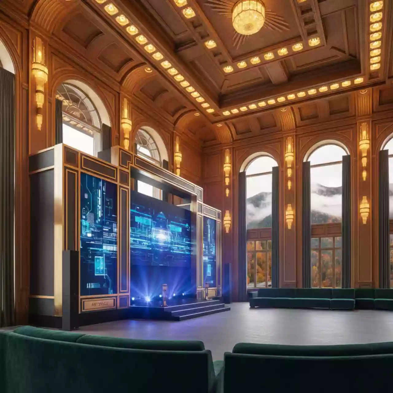 Аренда Обеспечение техническое корпоративного мероприятия в Radisson Hotel Rosa Khutor — ART SPACE