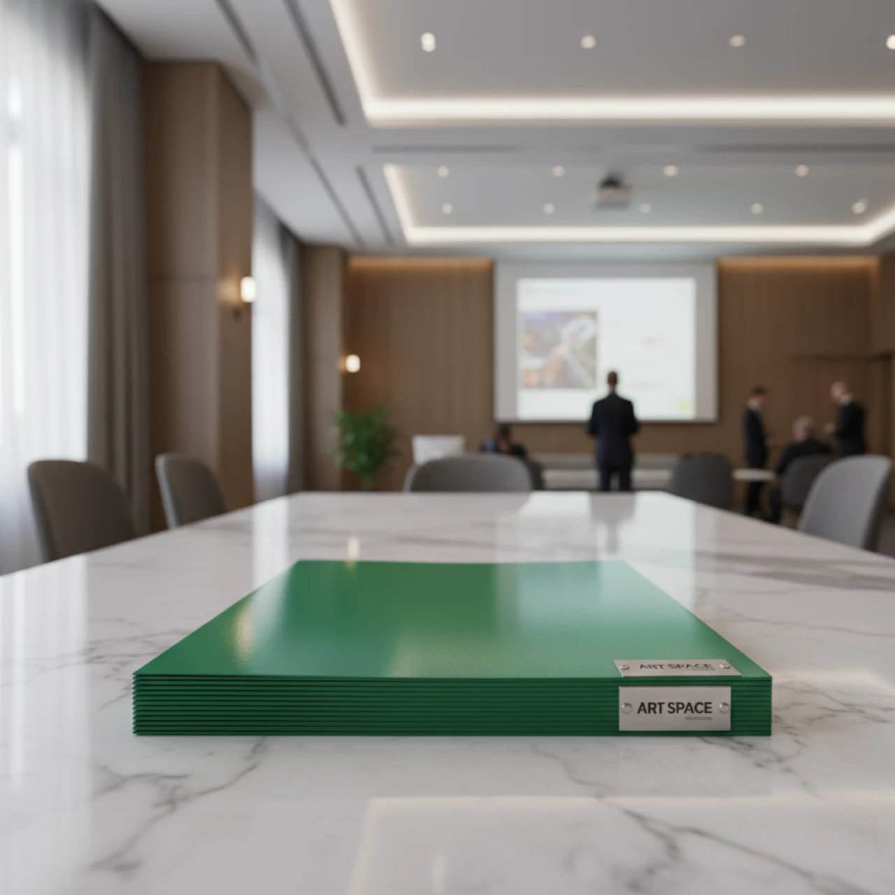 Аренда Обложка картонная для переплета глянец A4 зеленая в Mövenpick Hotel — ART SPACE