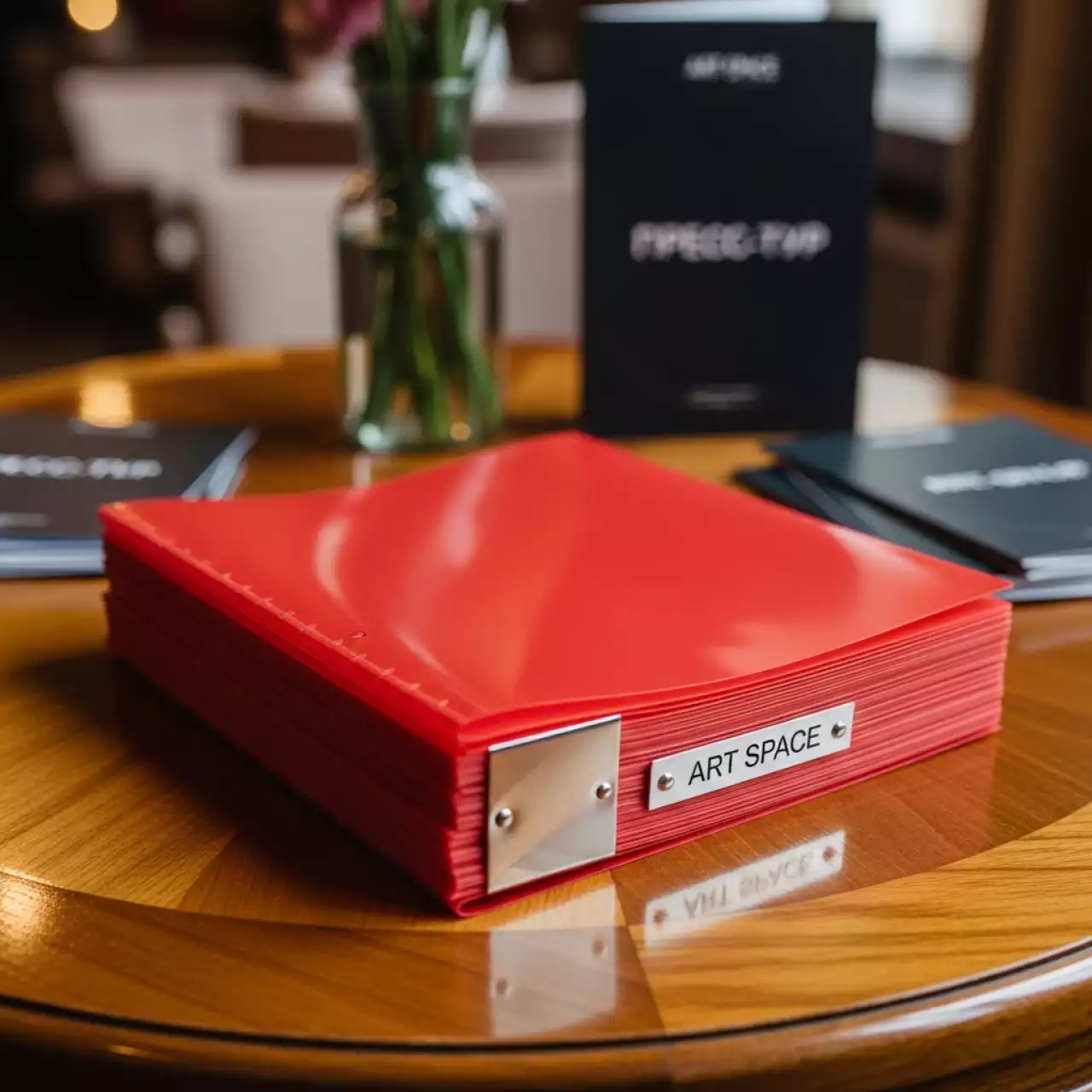 Аренда Обложки для переплета пластиковые Lamirel Transparent A4 200 мкм красные 100 шт в ресторане «Плакучая Ива» — ART SPACE