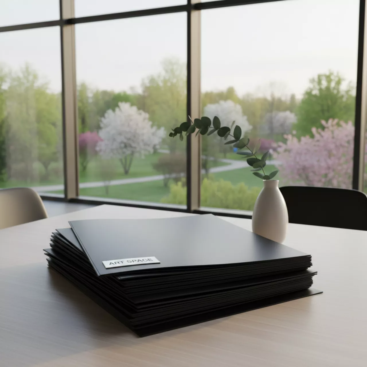 Аренда Обложки для переплета пластиковые непрозрачные ПП черные A4 40 мм в парке «Ривьера» — ART SPACE