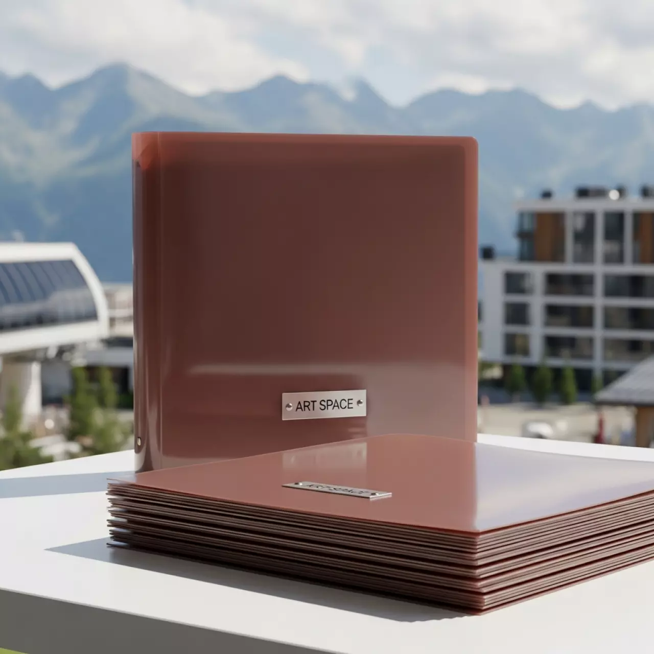 Аренда Обложки для переплета пластиковые прозрачные без текстуры A4 0,20 мм коричневые 100 штук на курорте «Газпром» (Альпика) — ART SPACE