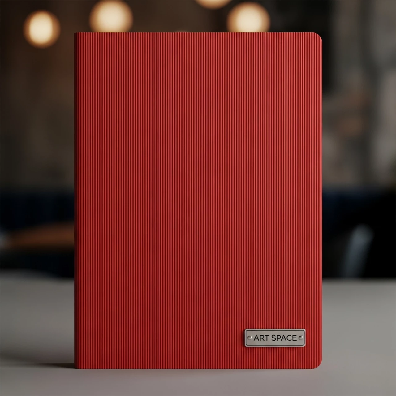 Аренда Обложки для переплета пластиковые рифленые ПП A4 40 мм красный в ресторане «D.O.M» — ART SPACE