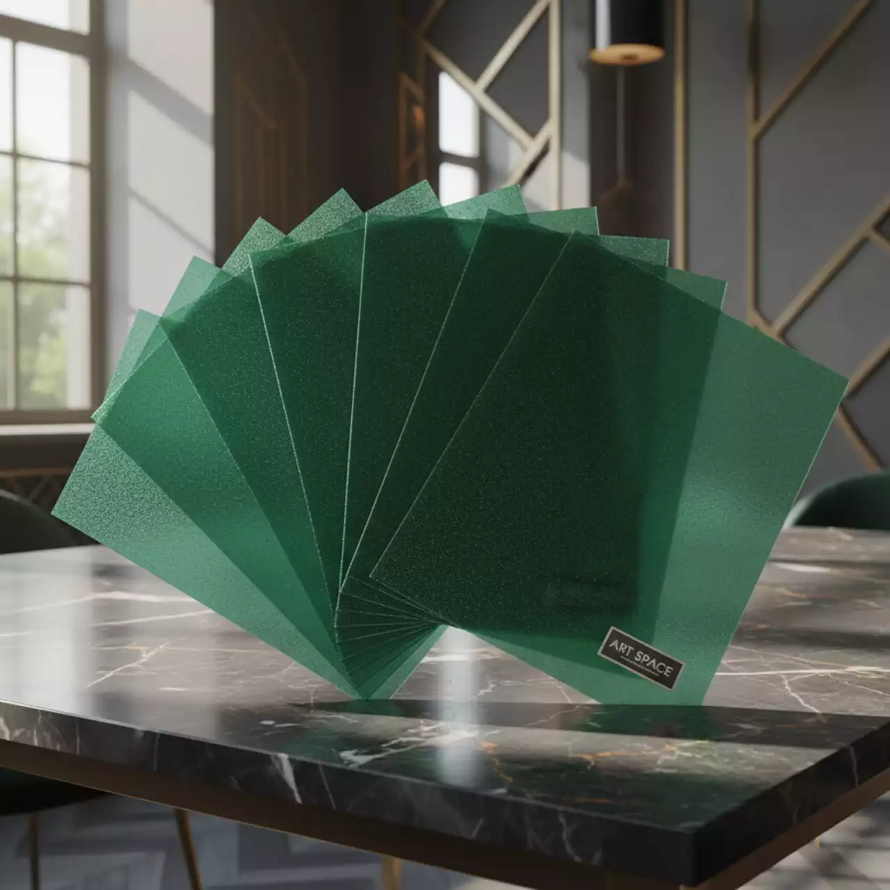 Аренда Обложки для переплета пластиковые зеленые Lamirel Transparent A4 150 мкм в Omega Sirius — ART SPACE