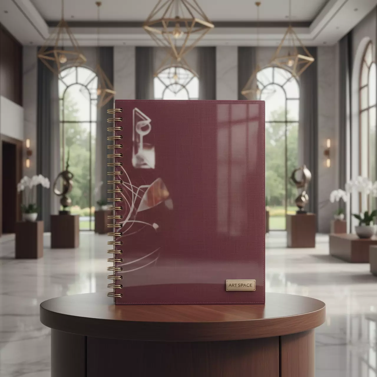 Аренда Обложки мягкие C BIND А4 O.SOFTCLEAR B 13 мм бордо лен в Radisson Collection Paradise — ART SPACE