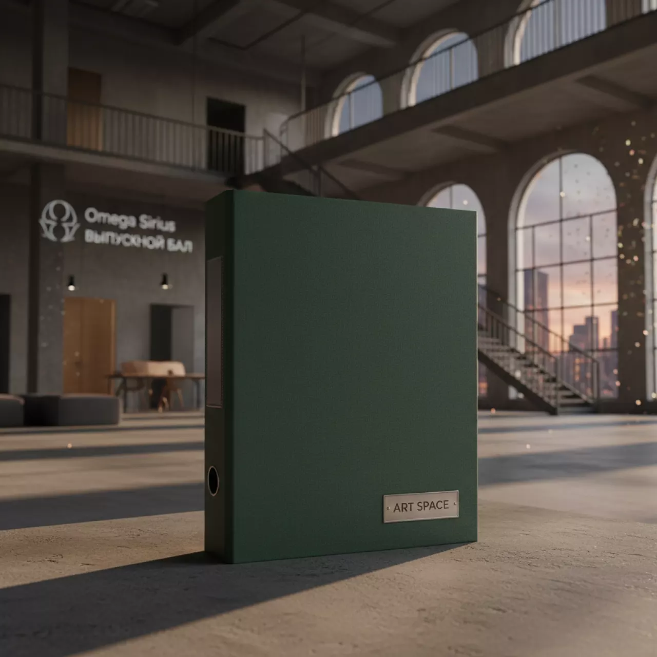 Аренда Обложки твердые C BIND O.HARD А4 F 28 мм зеленые ткань в Omega Sirius — ART SPACE