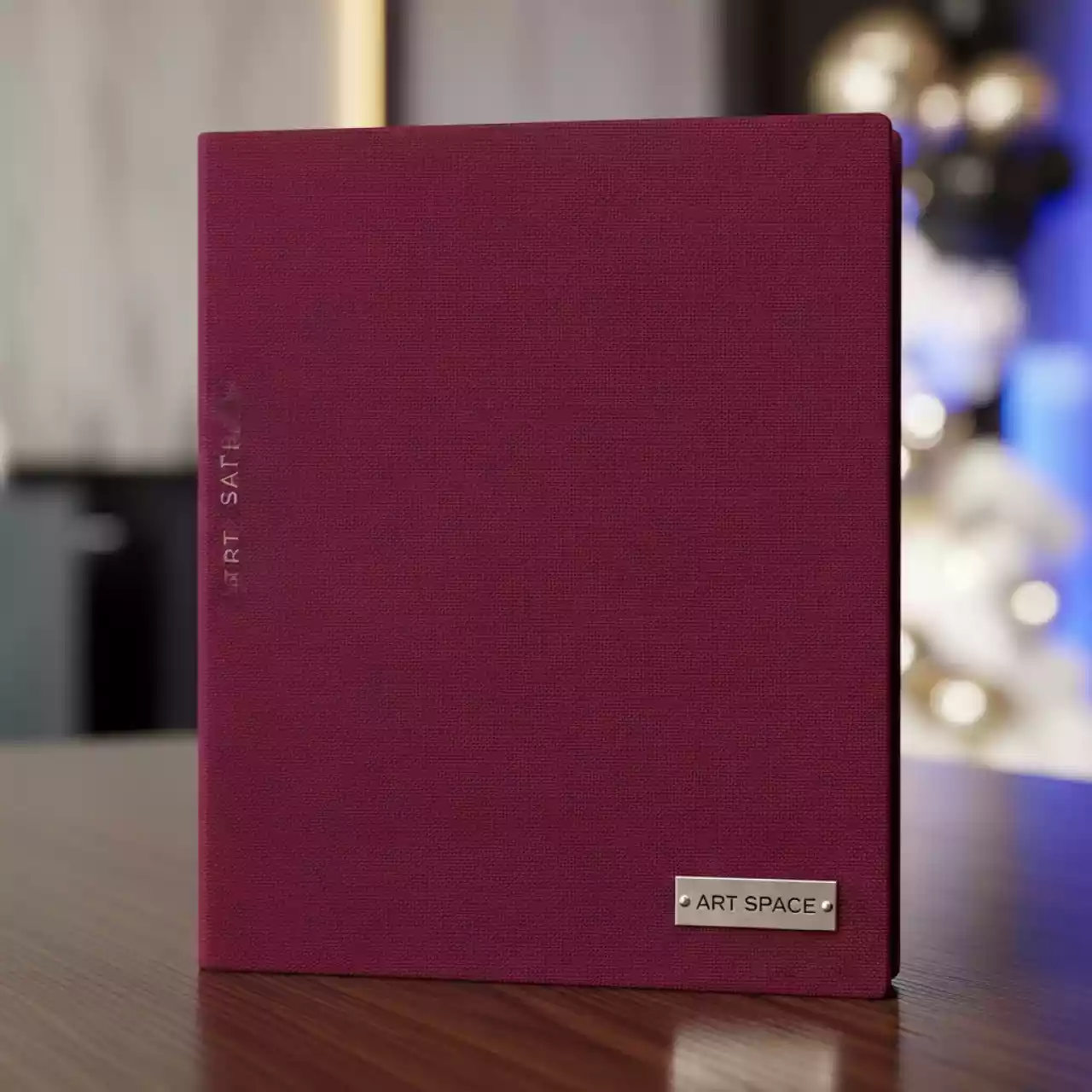 Аренда Обложки твердые для Металбинд O HARD COVER Classic 304х212 мм с покрытием ткань без окна бордо в Cosmos Sochi Hotel — ART SPACE
