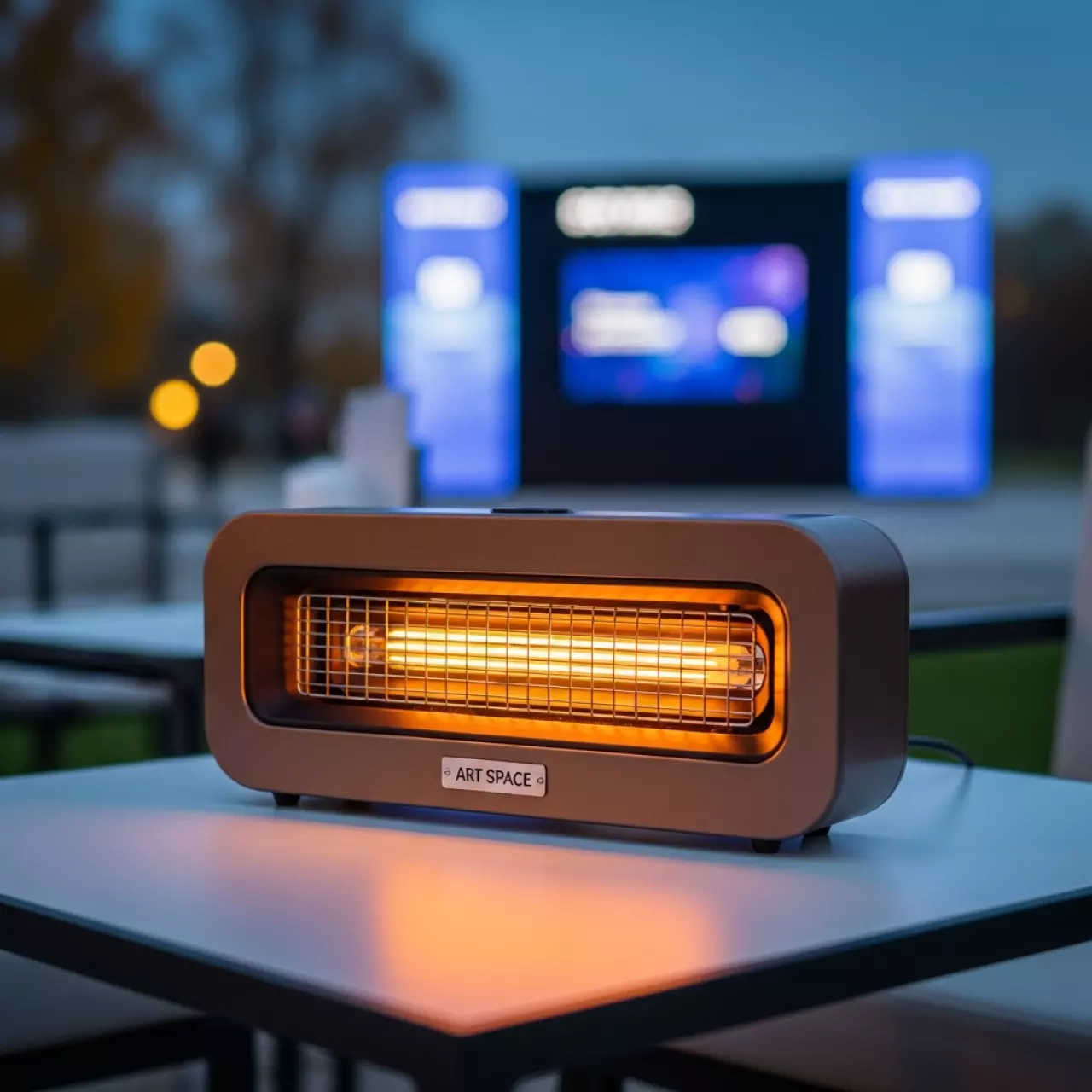 Аренда Обогреватель электрический уличный Hügett Tabletop Brown в Sport Inn Hotel & Wellness — ART SPACE