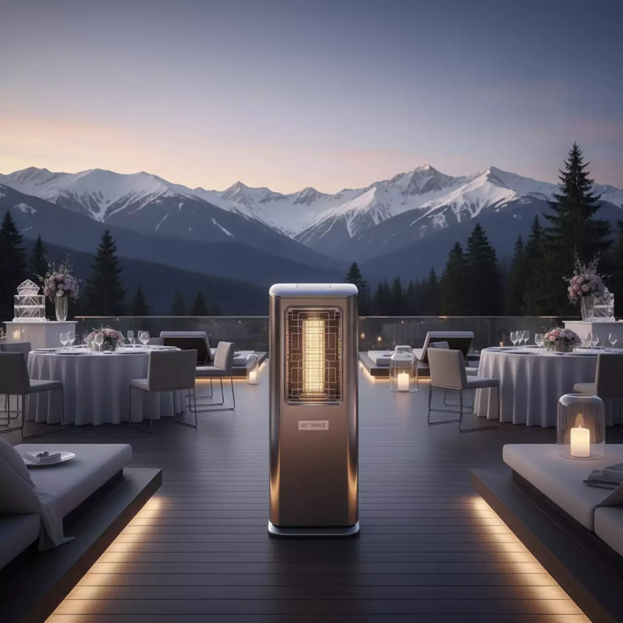 Аренда Обогреватель электрический WWT ELCON RCH 2500 6F Spinner в Rixos Krasnaya Polyana — ART SPACE