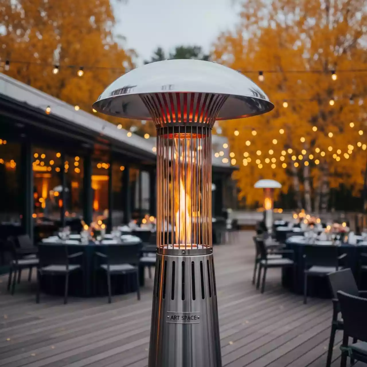 Аренда Обогреватель газовый гриб в ресторане «Магеллан» — ART SPACE