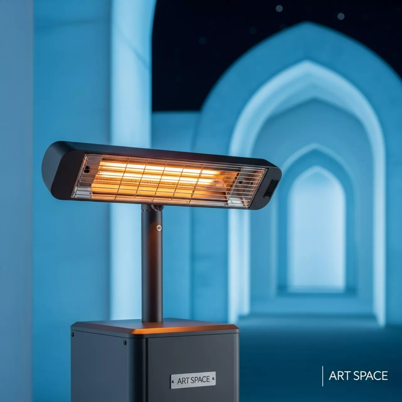 Аренда Обогреватель газовый инфракрасный уличный NeoClima 08HW BG в ледовом дворце «Большой» — ART SPACE