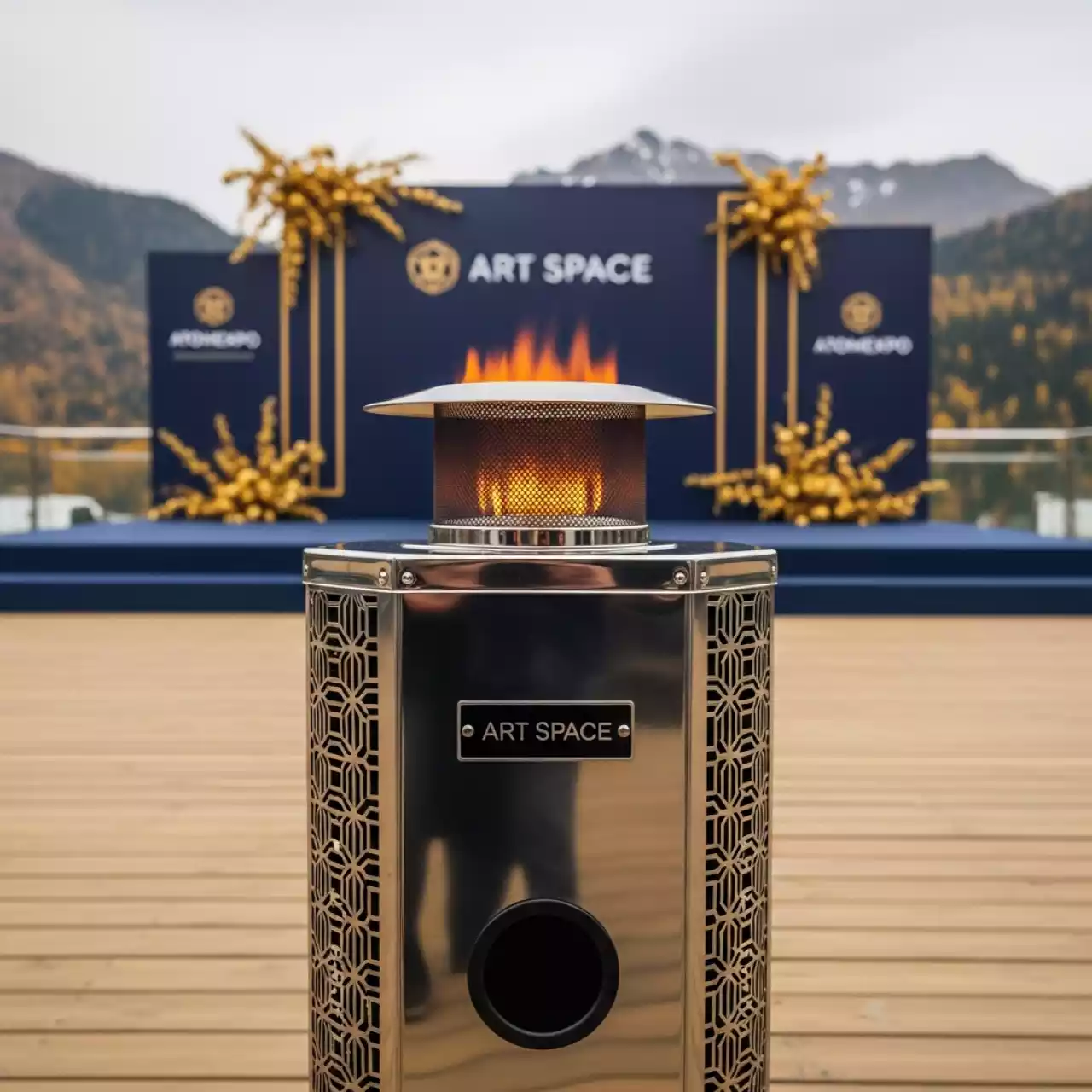 Аренда Обогреватель газовый инфракрасный уличный Neoclima Mini в Golden Tulip Rosa Khutor — ART SPACE