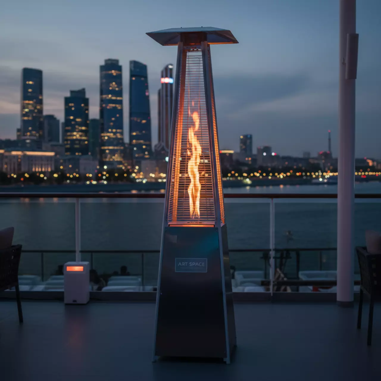 Аренда Обогреватель газовый инфракрасный уличный "Пирамида Фало" на теплоходе «Дагомыс» — ART SPACE