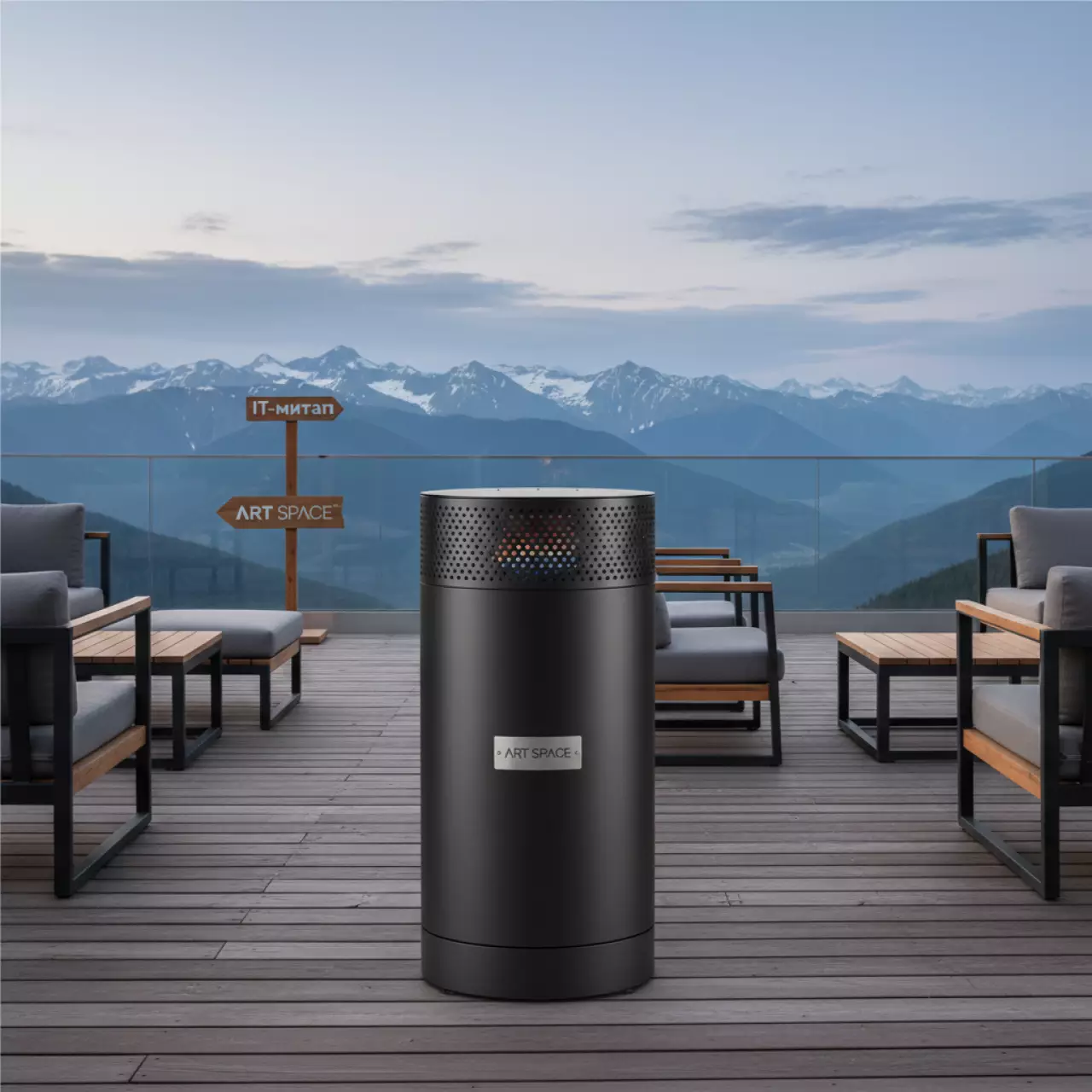 Аренда Обогреватель газовый уличный Enders Polo Black 2.0 на курорте «Газпром» (Альпика) — ART SPACE