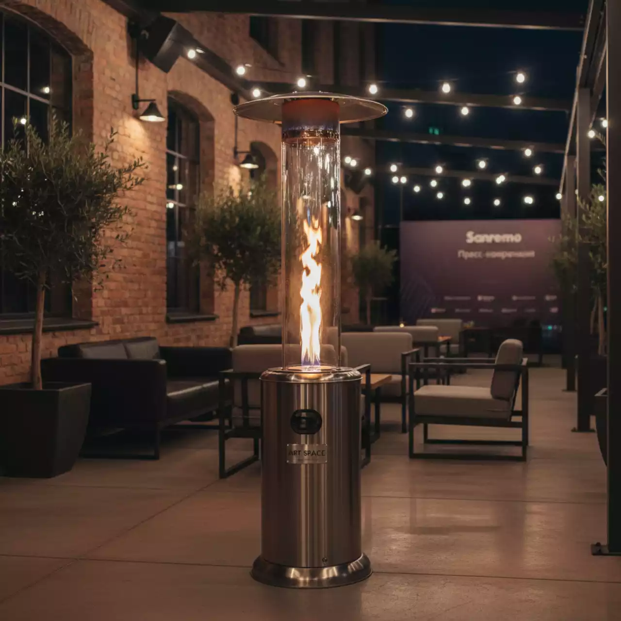 Аренда Обогреватель газовый уличный Italkero Dolce Vita в ресторане «Sanremo» — ART SPACE