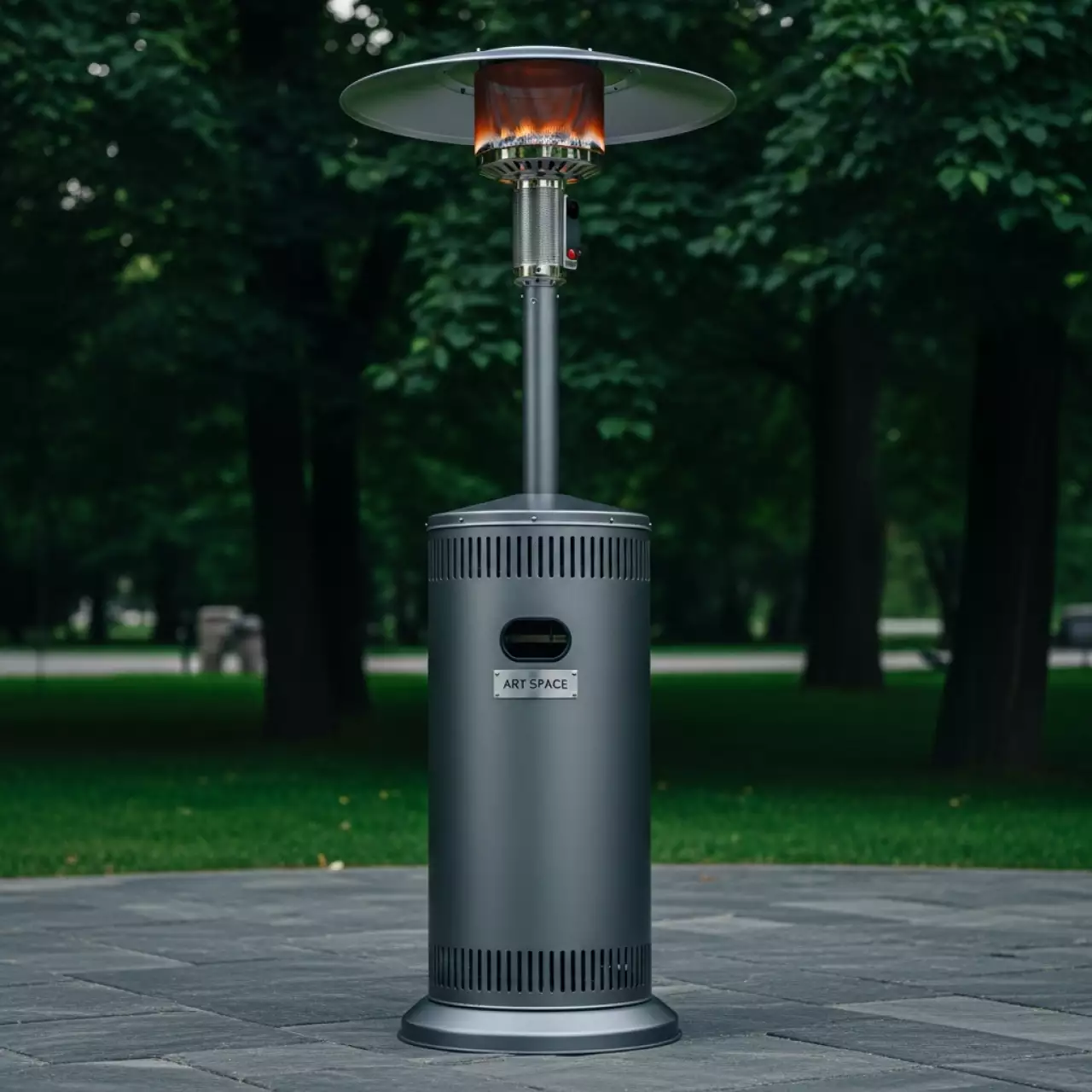 Аренда Обогреватель газовый уличный Ställeh VärmGas Grey в парке «Ривьера» — ART SPACE