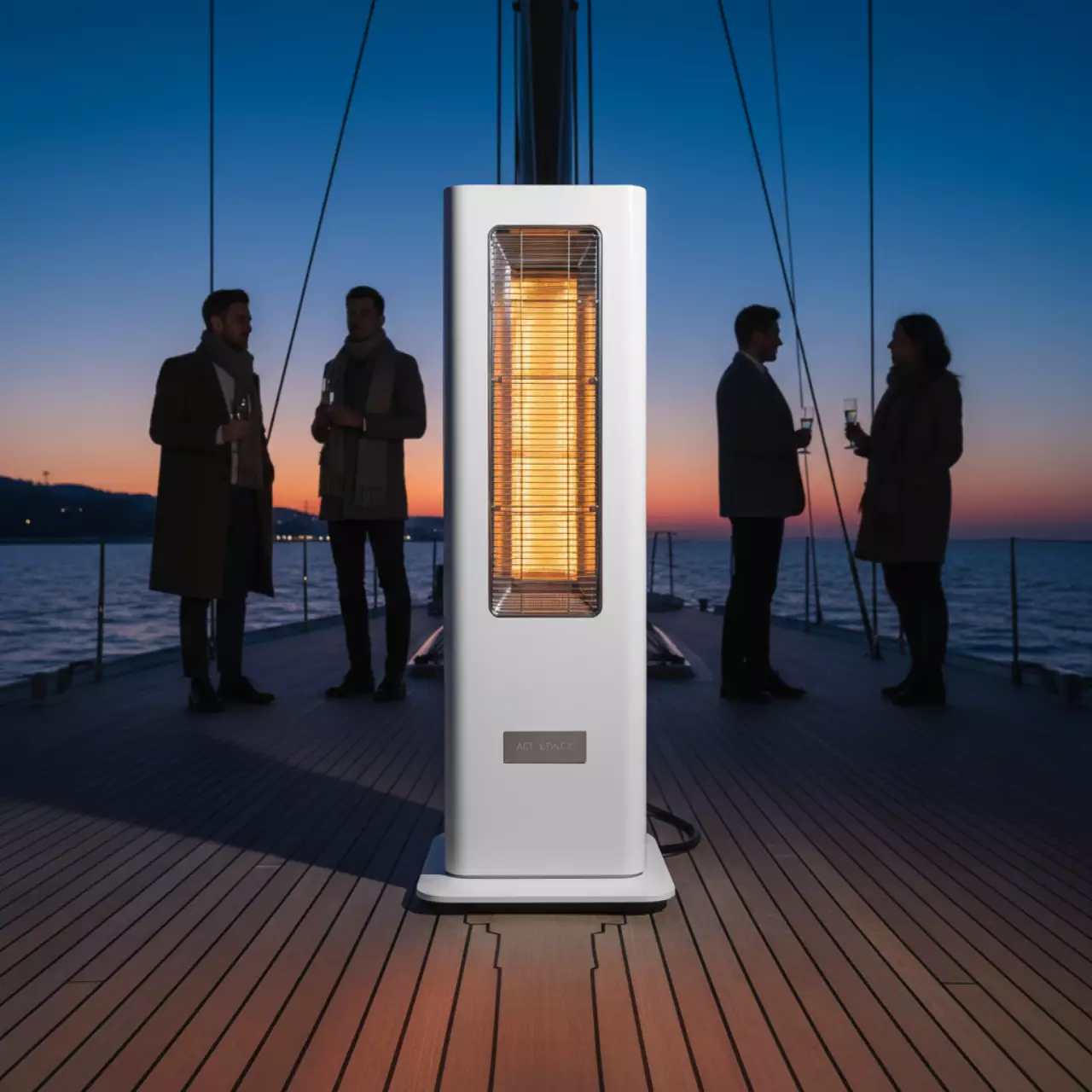 Аренда Обогреватель инфракрасный напольный Floor White на парусной регате (Сочи) — ART SPACE
