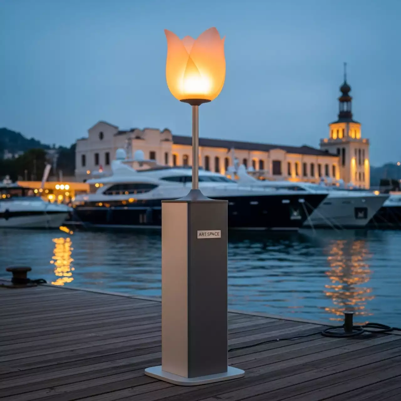 Аренда Обогреватель инфракрасный Tulip на территории Морпорта Сочи — ART SPACE