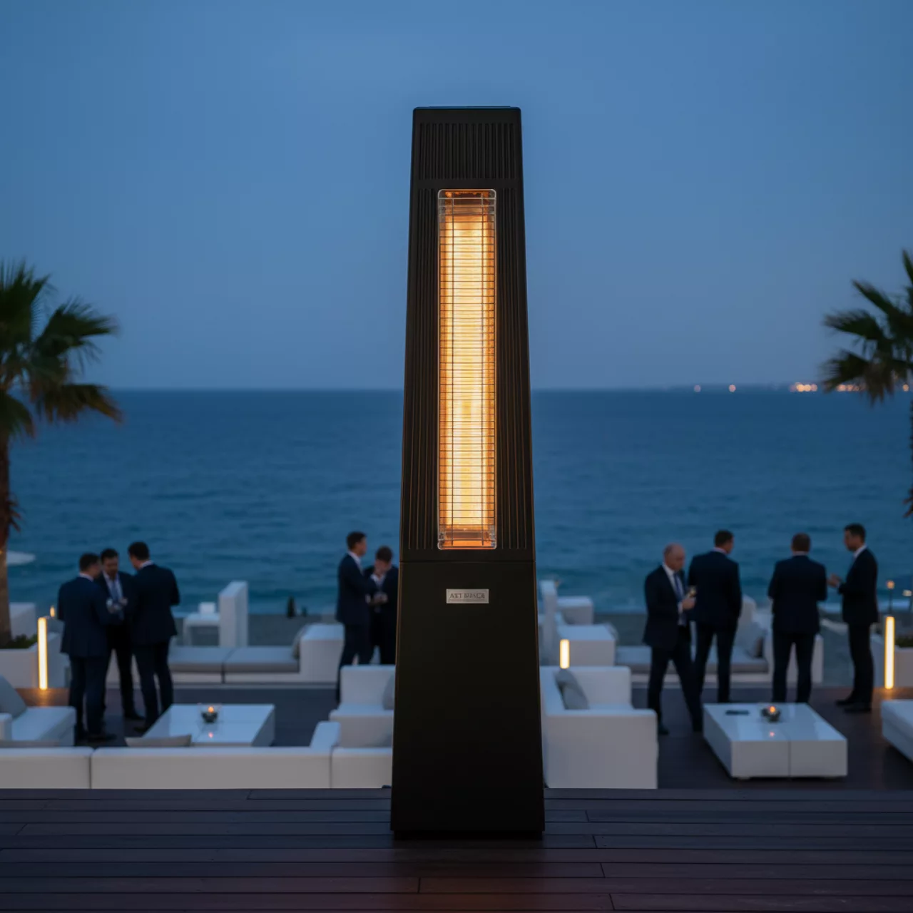 Аренда Обогреватель напольный инфракрасный Floor Black на пляжных клубах Хосты — ART SPACE