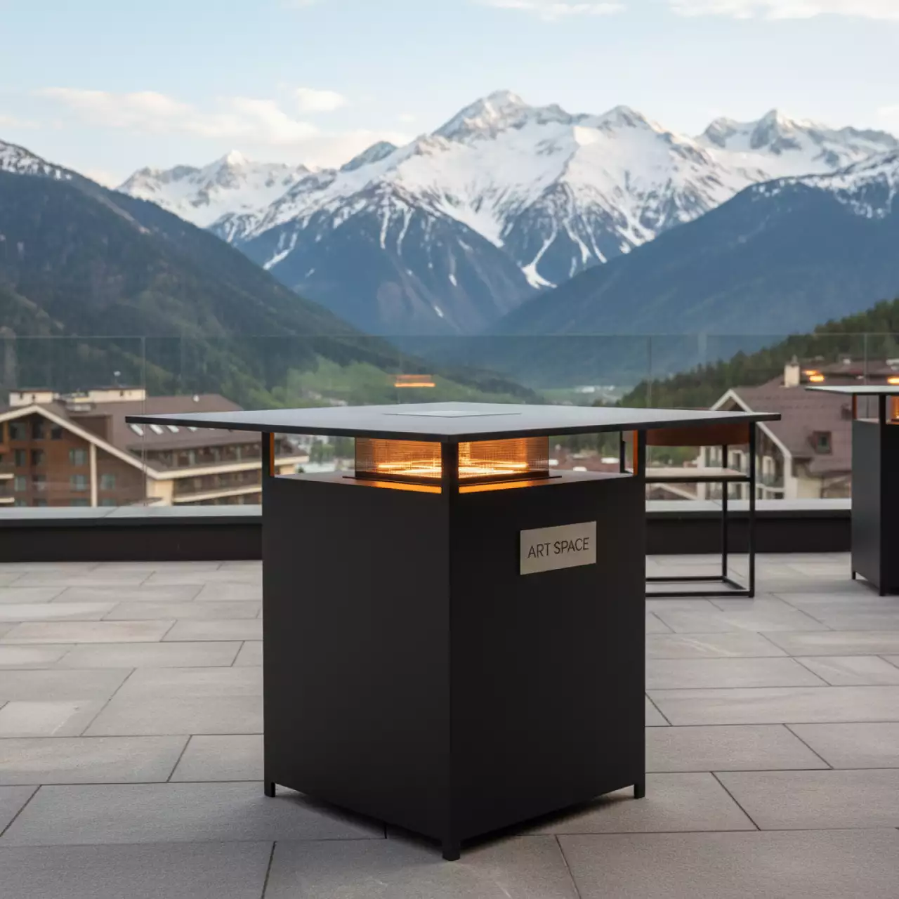 Аренда Обогреватель стол электрический уличный Bogazici квадрат в Golden Tulip Rosa Khutor — ART SPACE