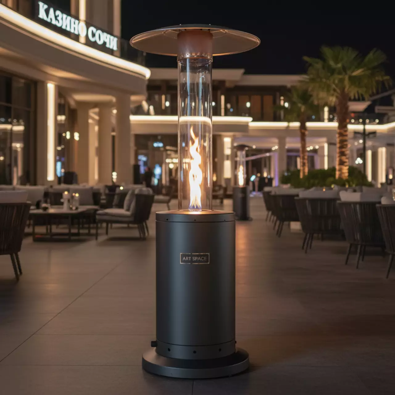 Аренда Обогреватель уличный газовый 06 571 в казино «Сочи» — ART SPACE