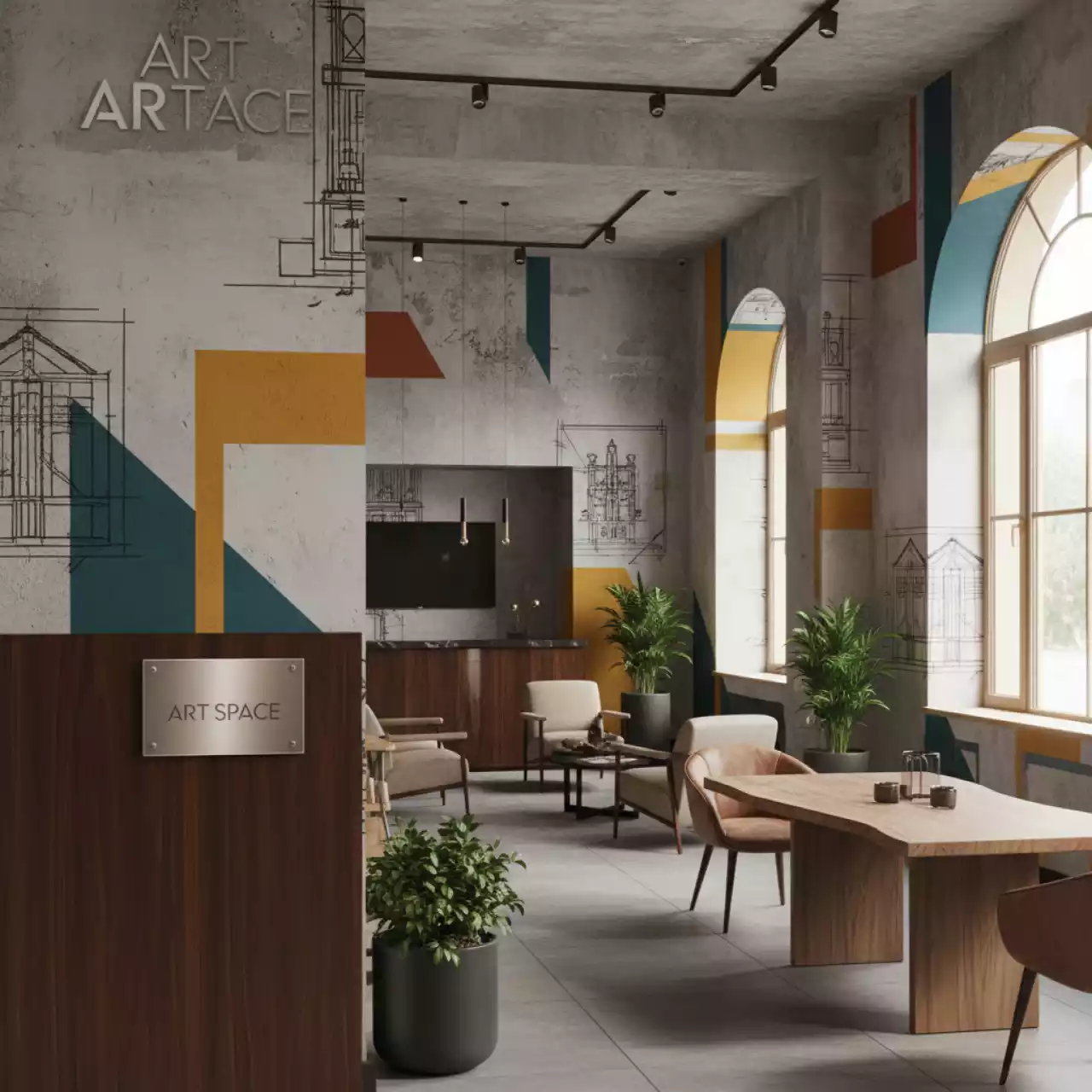 Аренда Обои для печати в Boutique Hotel PORTUM 1905 — ART SPACE