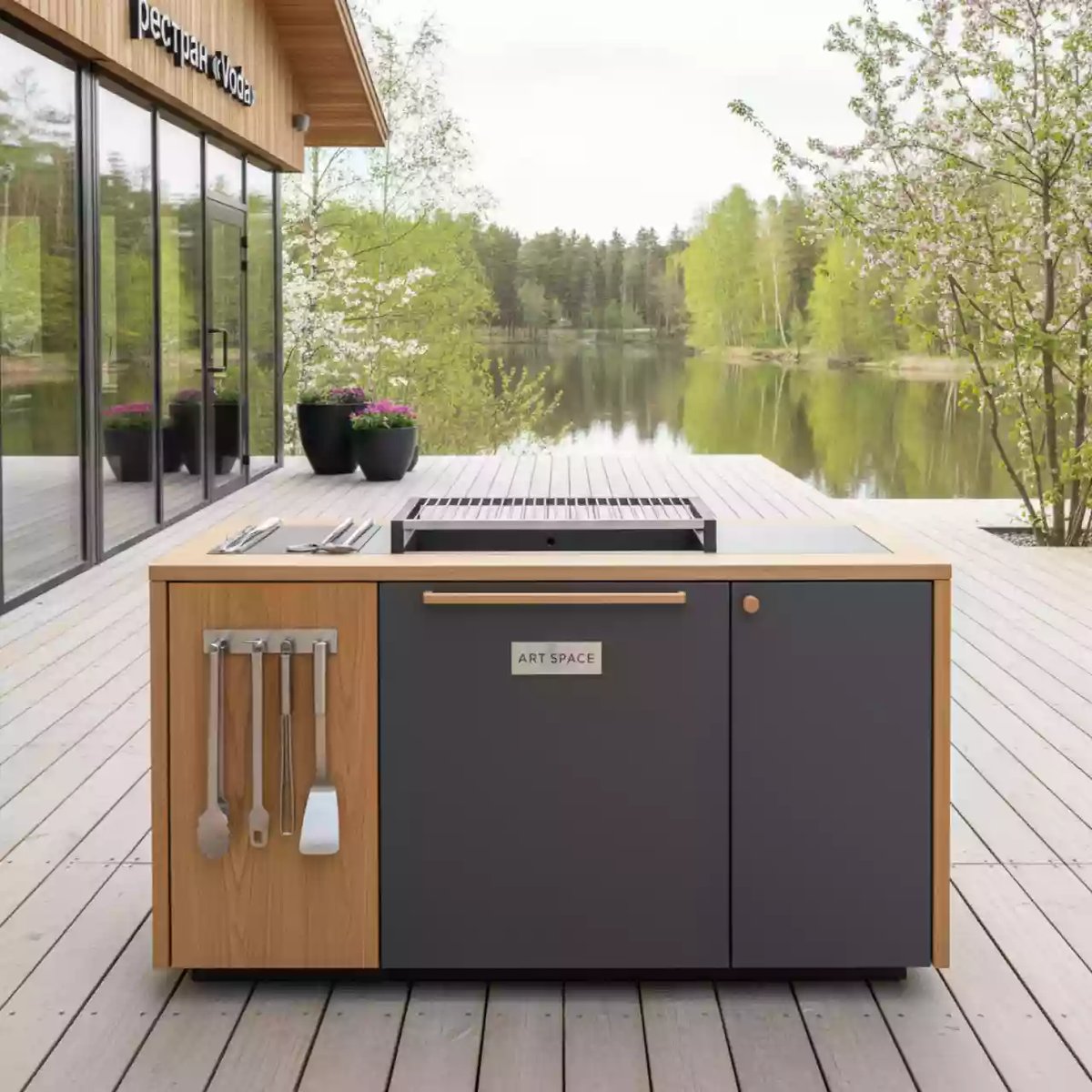 Аренда Оборудование для барбекю в ресторане «Voda» — ART SPACE