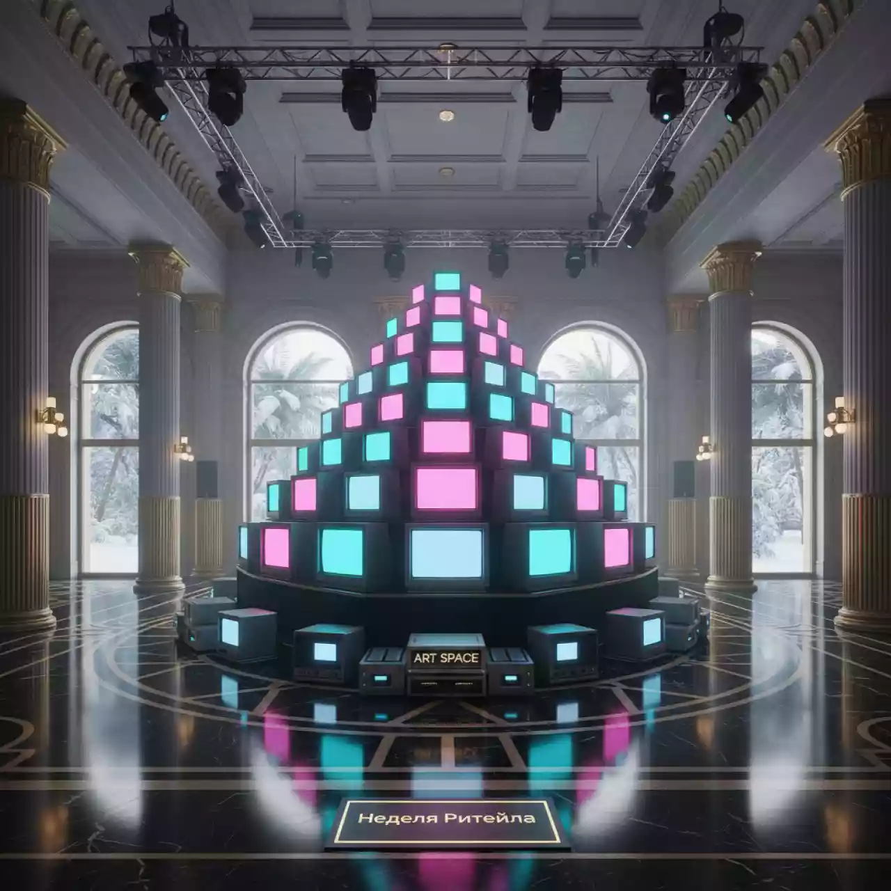 Аренда Оборудование для вечеринки в стиле 90 х в санатории «Заполярье» — ART SPACE