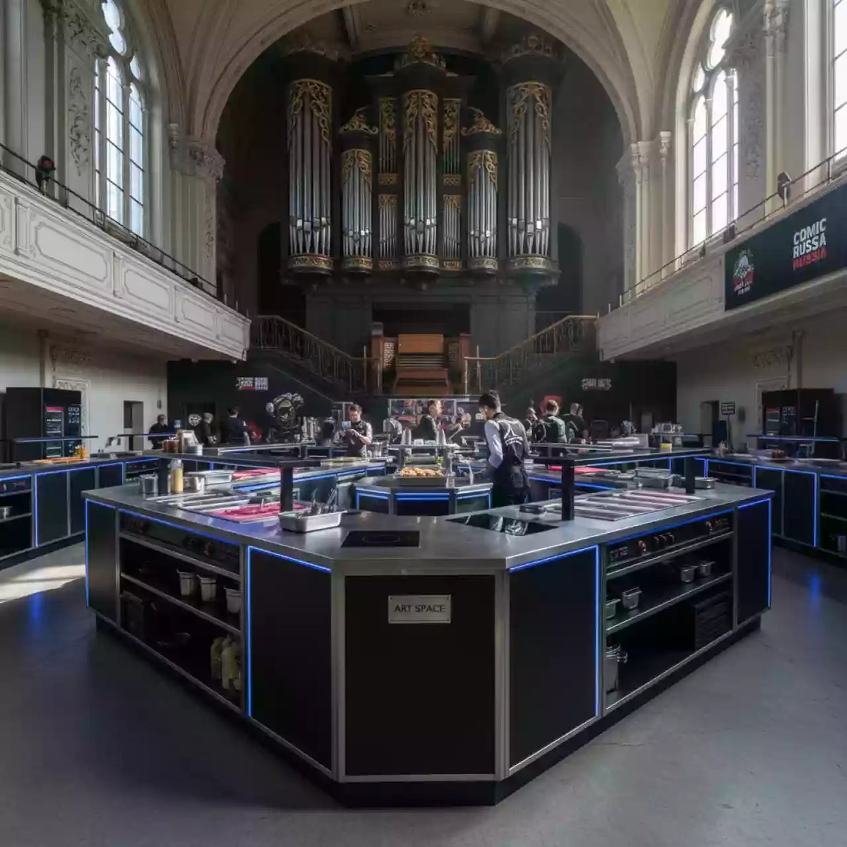 Аренда Оборудование ресторана в Зале органной и камерной музыки — ART SPACE