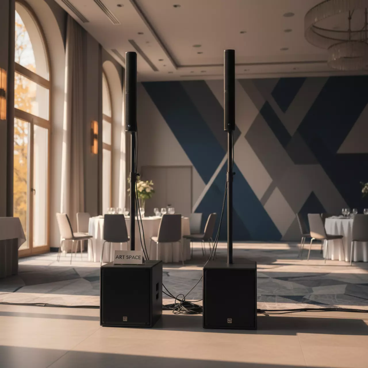 Аренда Оборудование звуковое 3 кВт в банкетном зале «Дельфин» — ART SPACE