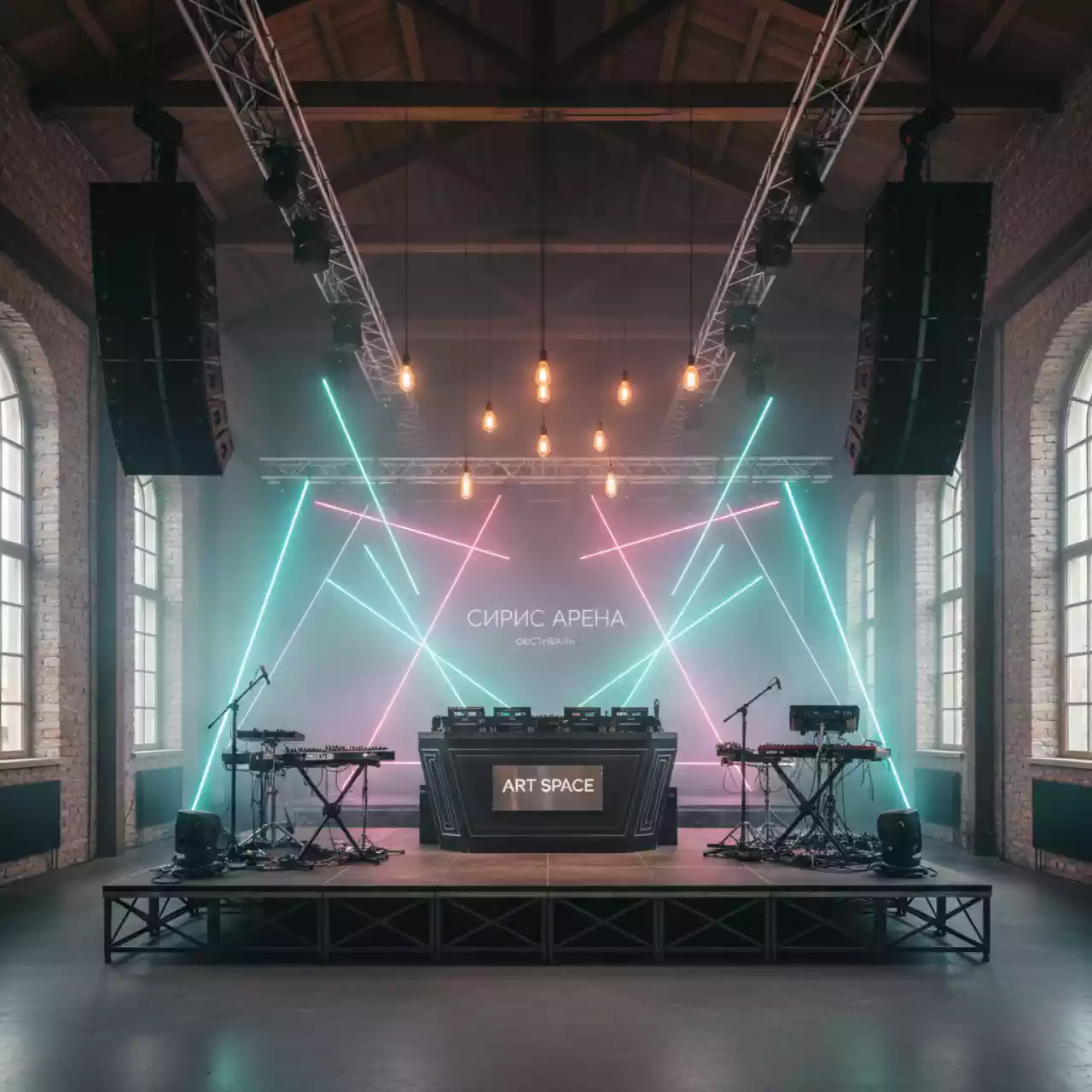 Аренда Оборудование звуковое и световое для свадьбы в Сириус Арене — ART SPACE