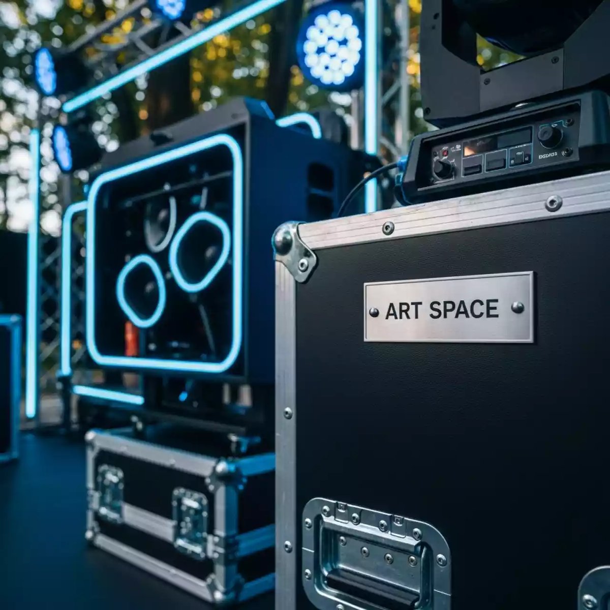 Аренда Оборудование звуковое и световое для технического райдера в парке «Ривьера» — ART SPACE