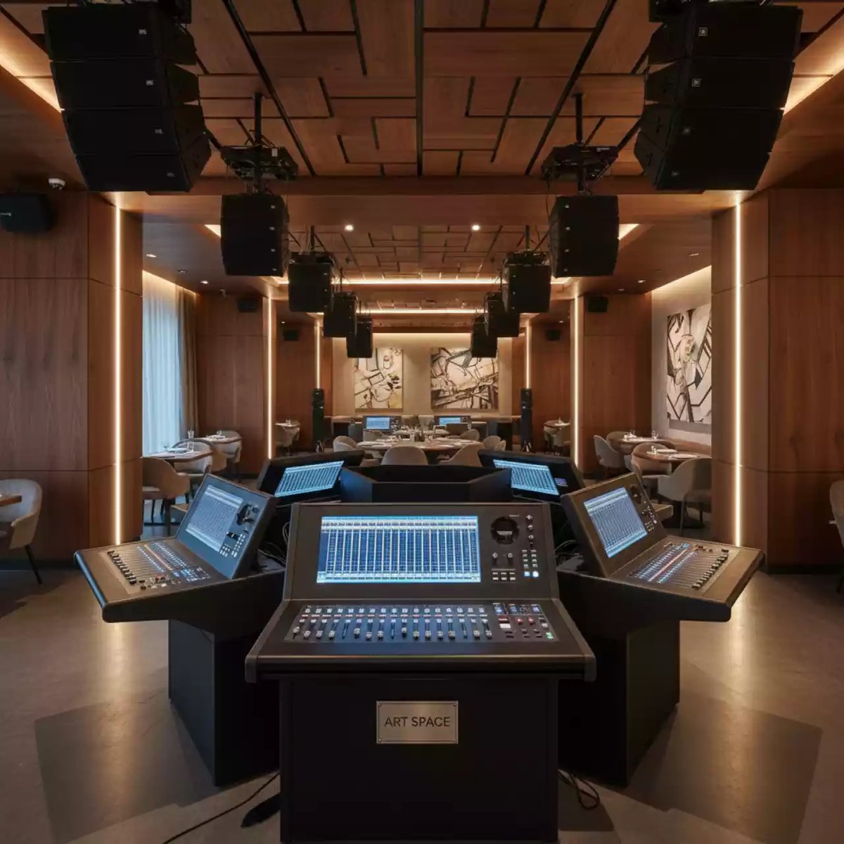 Аренда Оборудование звуковое профессиональное в ресторане «Баран-Рапан» — ART SPACE