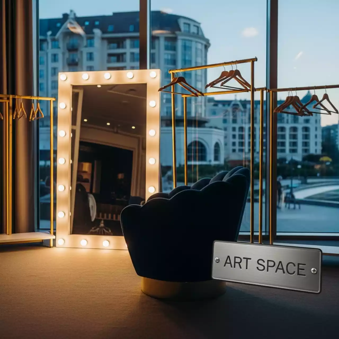 Аренда оборудования и мебели для гримерки и гардероба в Bridge Resort — ART SPACE