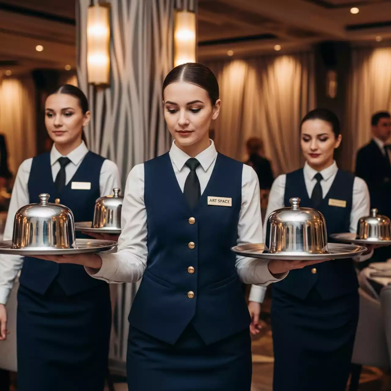 Аренда Официанты для банкета в ресторане «Плакучая Ива» — ART SPACE