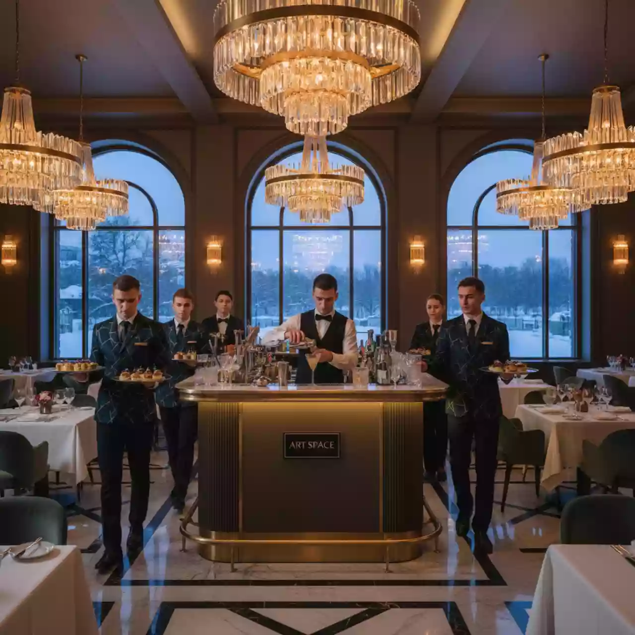 Аренда Официанты и бармены в ресторане «Плакучая Ива» — ART SPACE