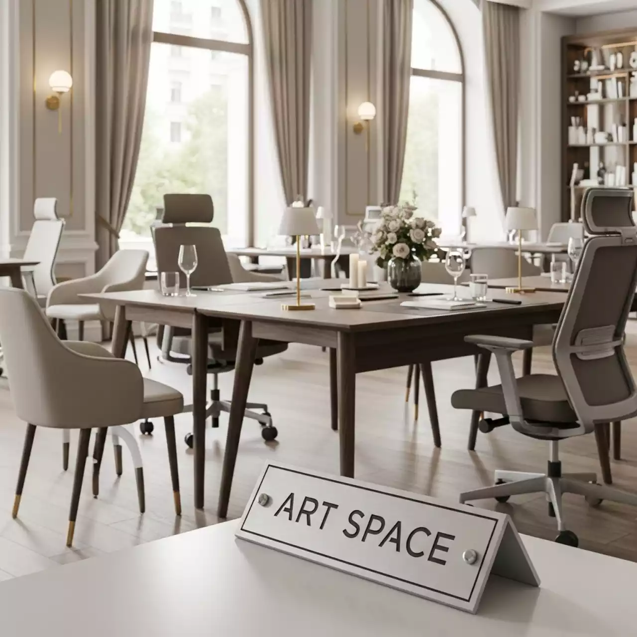 Аренда Офисная мебель в ресторане «Brunello» — ART SPACE