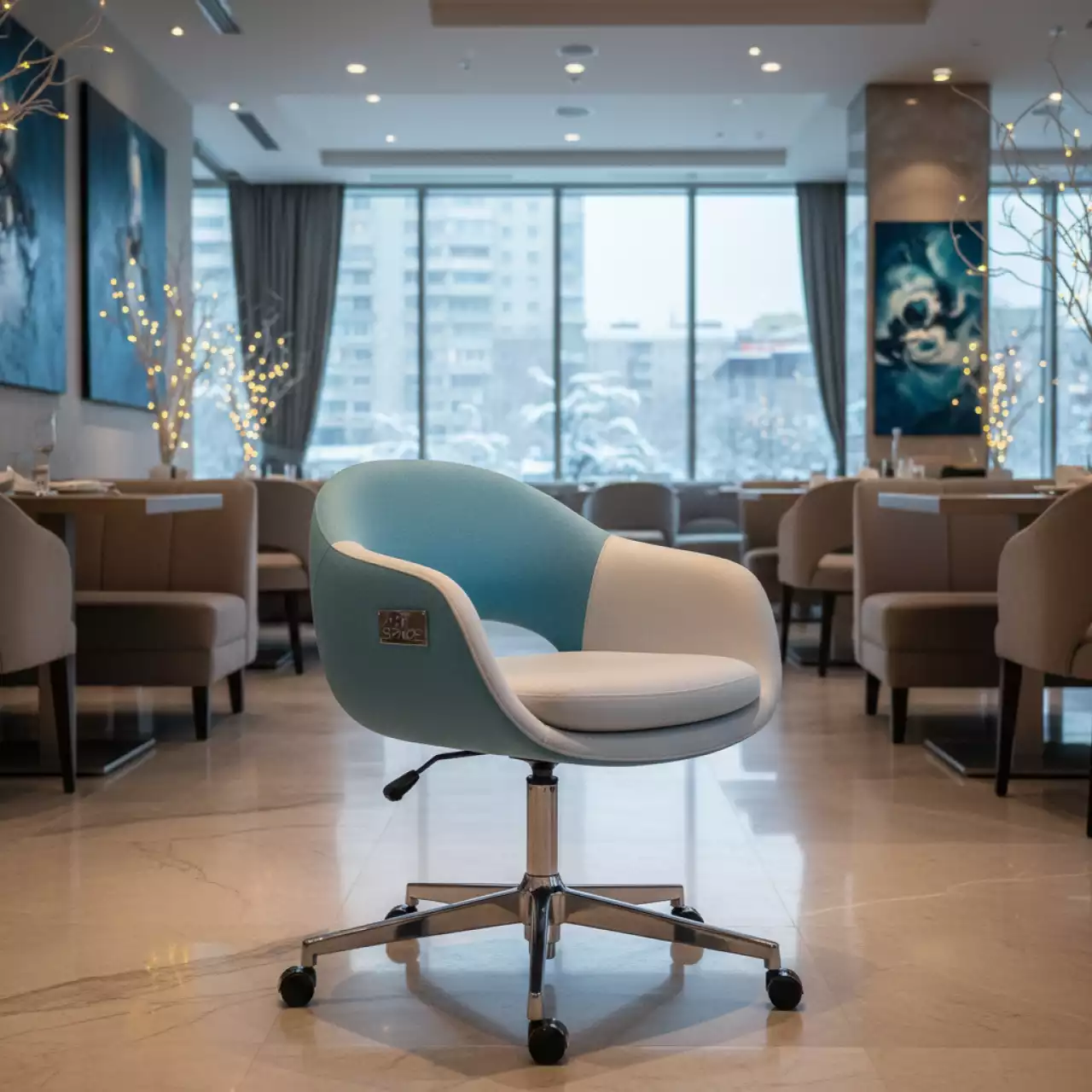 Аренда Офисное кресло на колесах Cloud в ресторане «D.O.M» — ART SPACE