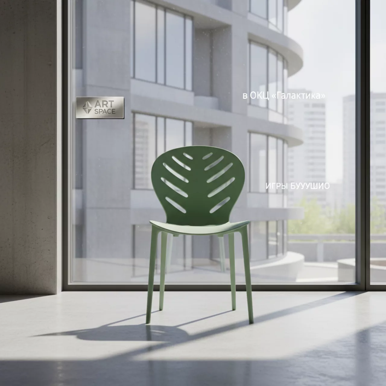 Аренда Офисное кресло пластиковое Mentha Go Green в ОКЦ «Галактика» — ART SPACE