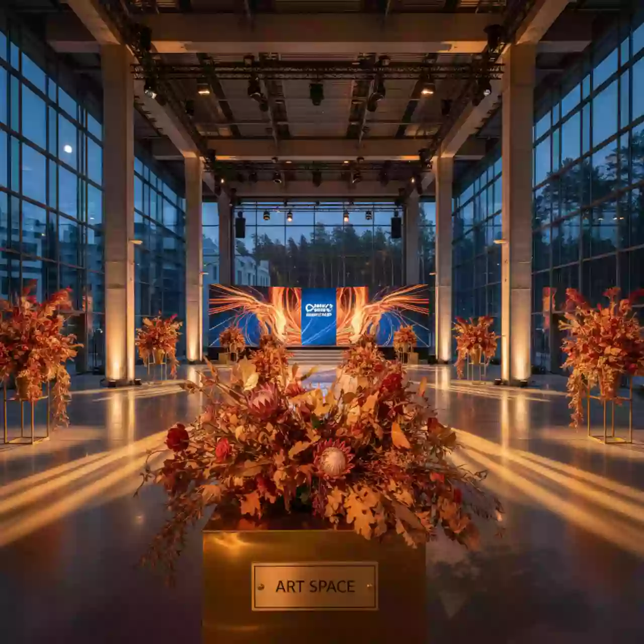 Аренда Оформление мероприятий в классическом стиле в Университете «Сириус» — ART SPACE