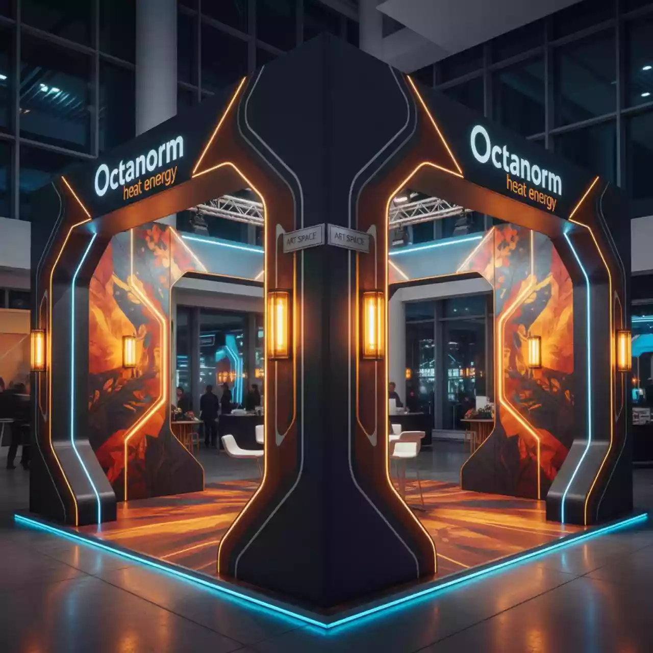 Аренда Оформление рекламное стенда "Октанорм энергия тепла" в Stella di Mosca — ART SPACE
