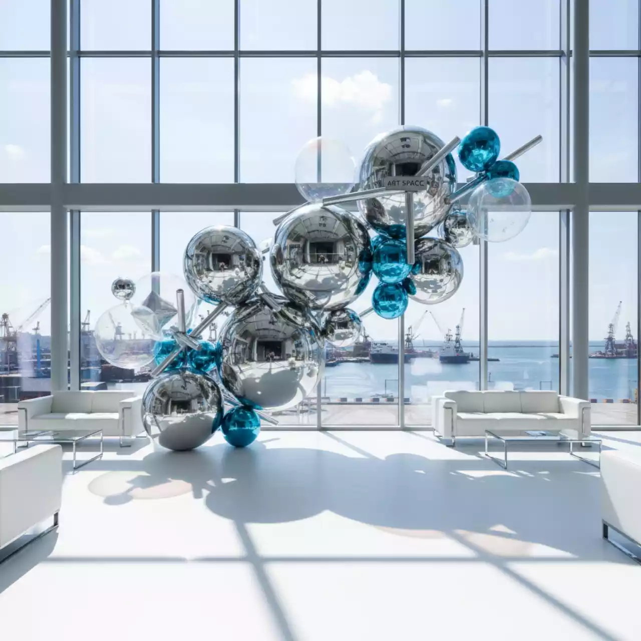 Аренда Оформление свадьбы шарами в зале «Чайка» (Морпорт) — ART SPACE