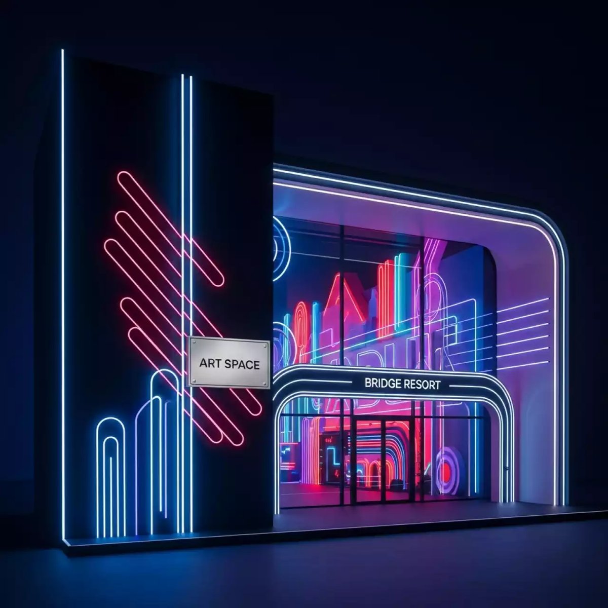 Аренда Оформление витрин и фасадов в Bridge Resort — ART SPACE