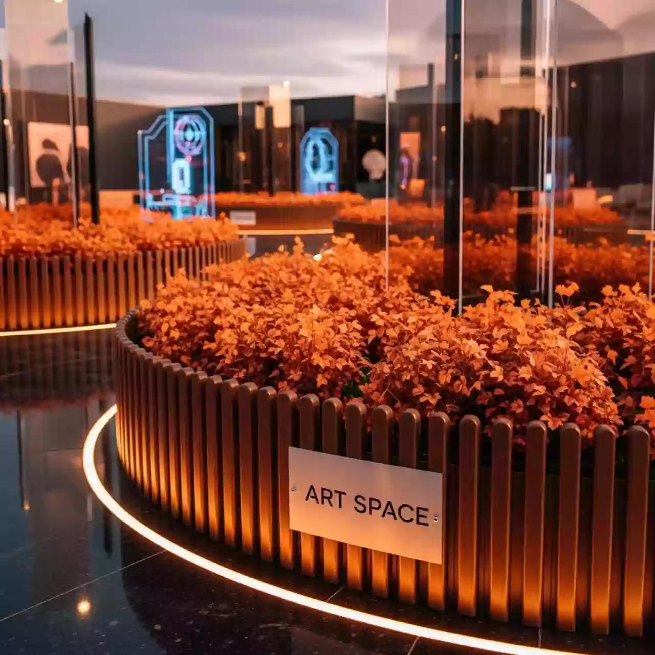 Аренда Ограждение для клумб Prosperplast Palisada 13 см 2,5 м коричневое в ресторане «Плакучая Ива» — ART SPACE