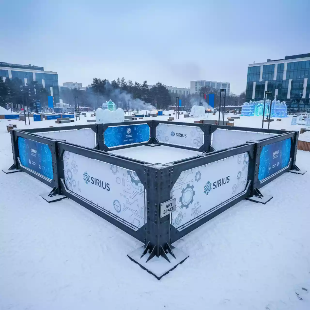 Аренда Ограждения баннерные 5х10 м в Университете «Сириус» — ART SPACE