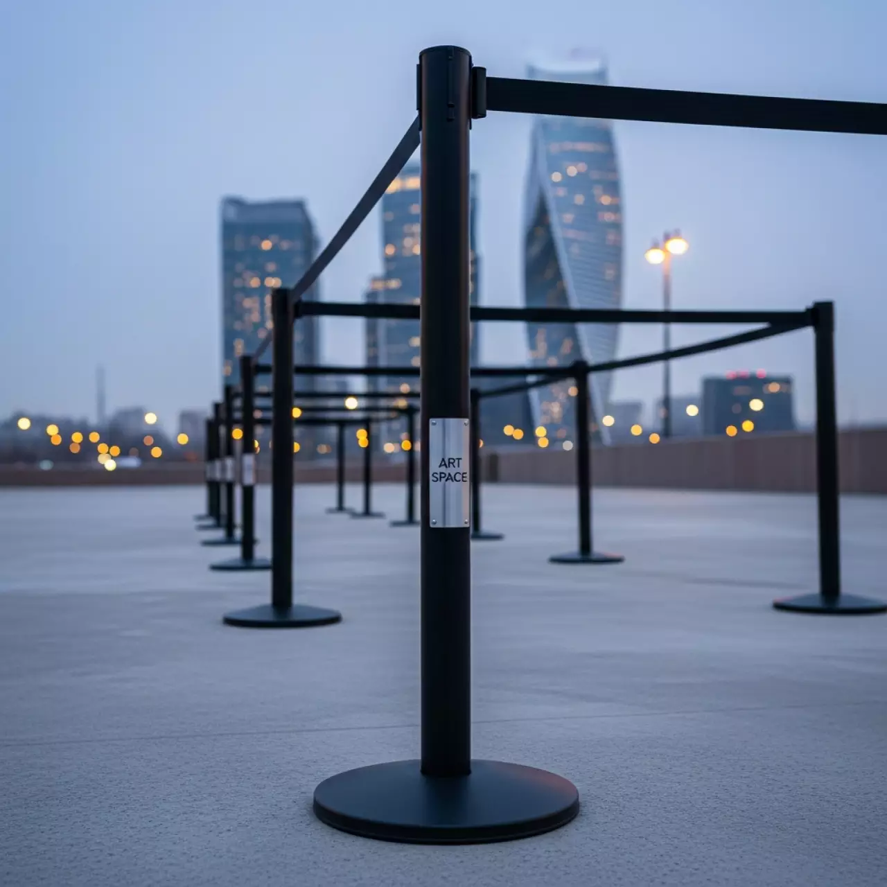 Аренда Ограждения ленточные черного цвета на Имеретинской набережной — ART SPACE