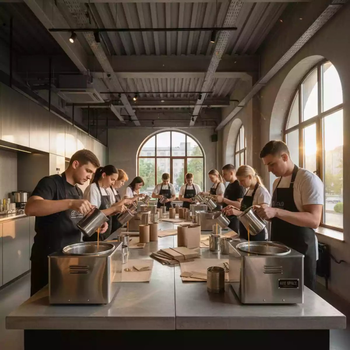 Аренда Окопная блиндажная свеча мастер класс в ресторане «Высота 5642» — ART SPACE